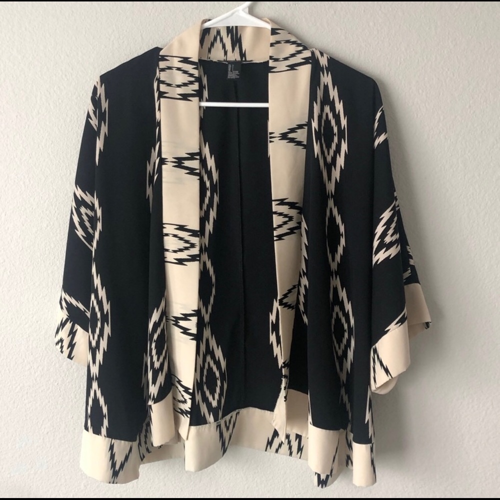 Aztec Style Kimono Top